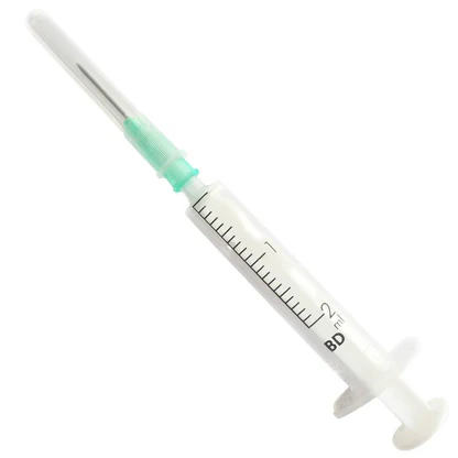 BD Discardit II 2ml Sterile Disposable Graduated Concentric Luer Slip Syringes